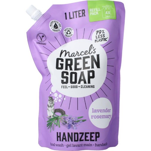 Marcel's GR Soap handzeep lavandel&rosemarjn nv 1000ml