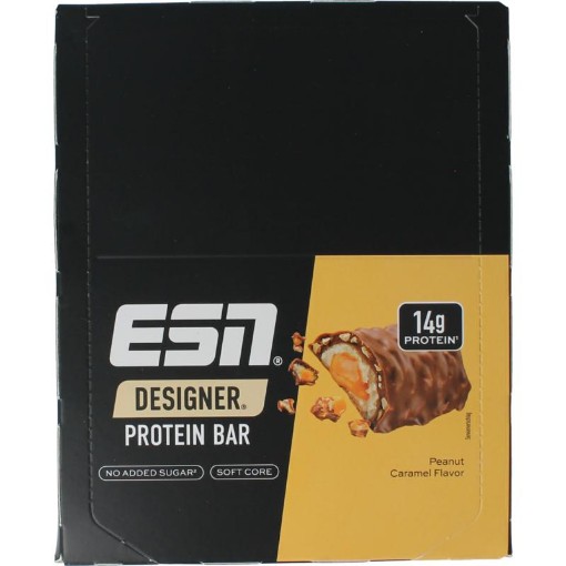 ESN peanut caramel bar 45g 12st