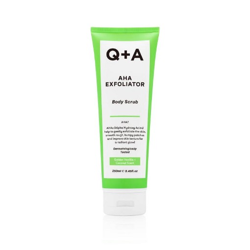 Q+A Q+A bodyscrub aha exfoliator 250ml