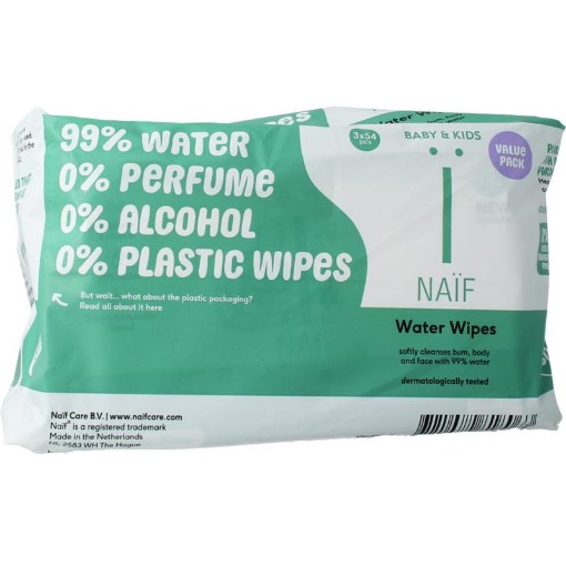Naif Naif baby water wipes 3pack 3st