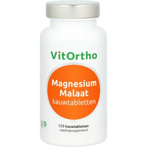 Vitortho magnesium malaat kauwtabletten 120kt