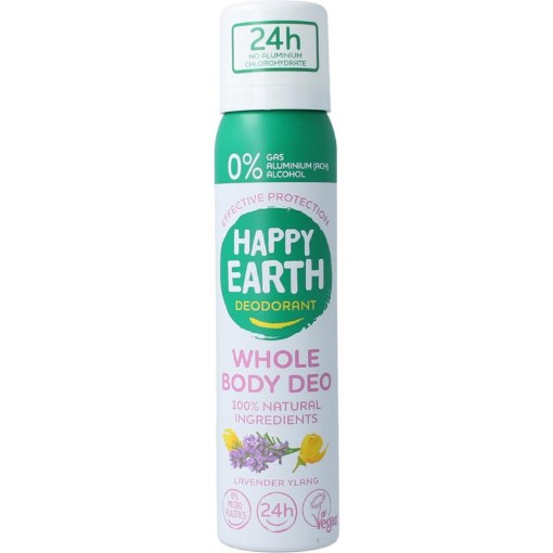 Happy Earth body deo spray lavender ylang 100ml