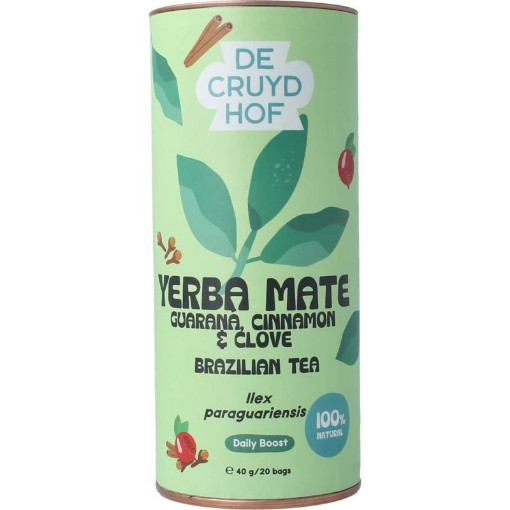 Cruydhof thee yerba mate&guarana cin&cl 20st