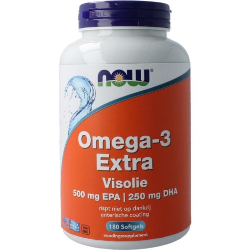 NOW omega 3 extra visolie 500 mg 180sft