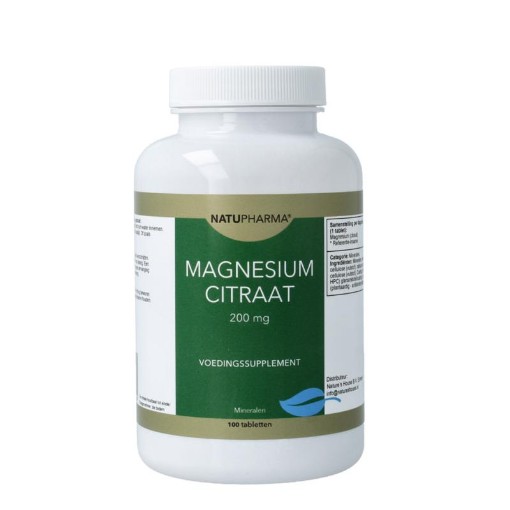 Natupharma magnesium citraat 200mg 100tb
