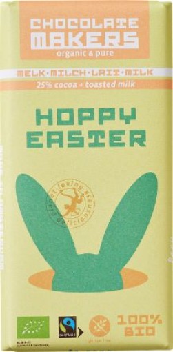 Chocolatemakers Hoppy easter melk bio 80g