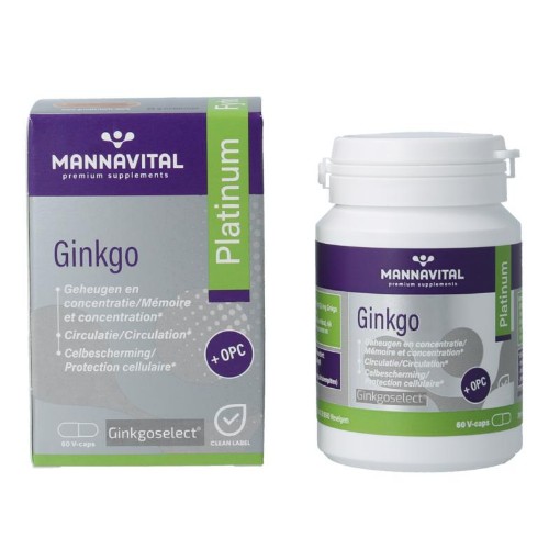 Mannavital ginkgo platinum 60vc