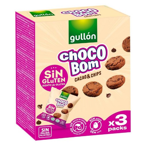Gullon choco bom 3-pack glutenvrij 120g