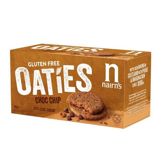 Nairns oaties choco chip glutenvrij 160g