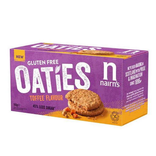 Nairns oaties toffee glutenvrij 160g