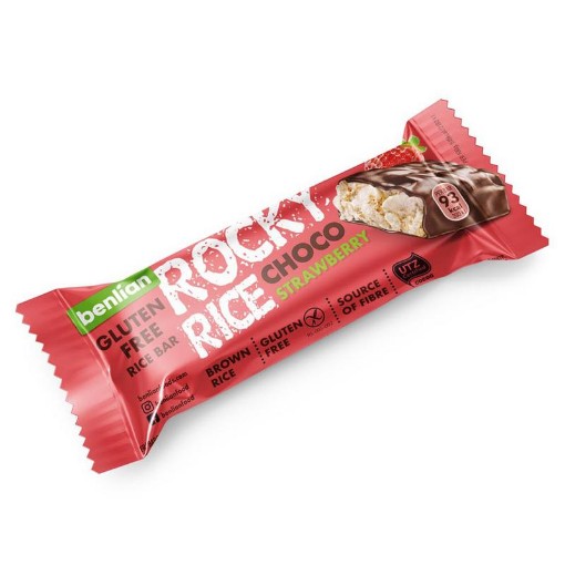 Benlian Rocky rice choco strawberry glutenvrij 18g