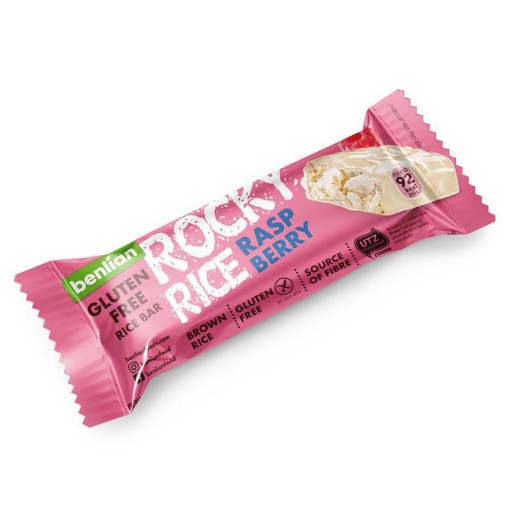 Benlian Rocky rice raspberry bar glutenvrij 18g