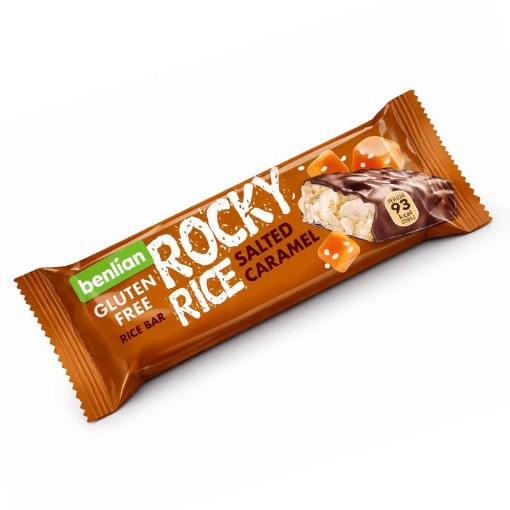 Benlian Rocky rice salted caramel bar glutenvrij 18g