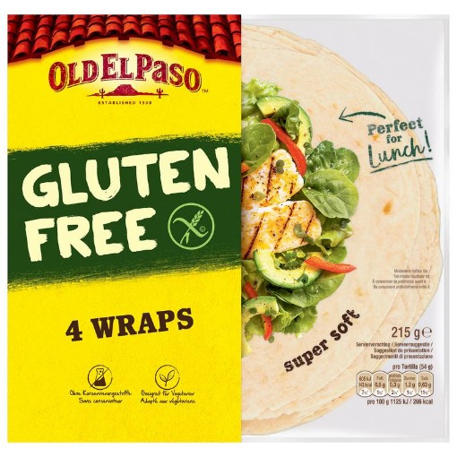 Old El Paso tortilla wraps xl glutenvrij 215g