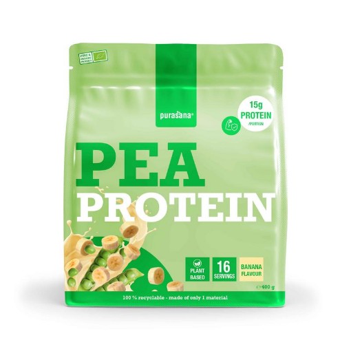 Purasana Plant protein erwt banaan bio 400g