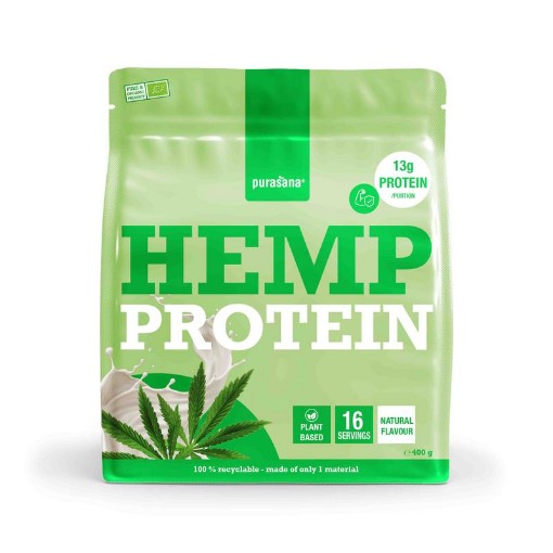 Purasana Plant protein hennep natuurlijk bio 400g