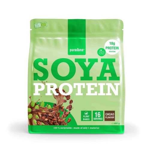 Purasana Plant protein soja cacao bio 400g