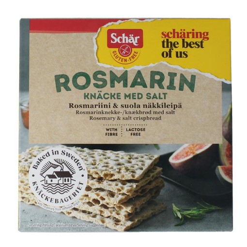 Dr Schar knackebrod rozemarijn zout gv 230g