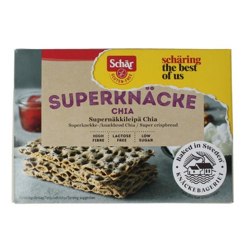 Dr Schar superknacke me chia glutenvrij 140g