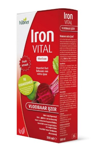 Hubner iron vital vloeibaar ijzer xl 500ml