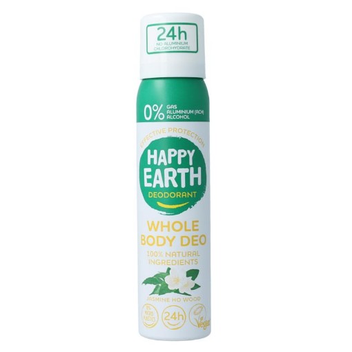 Happy Earth body deo spray jasmine ho wood 100ml