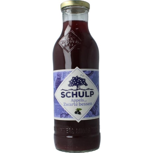 Schulp appel & zwarte bessensap 750ml