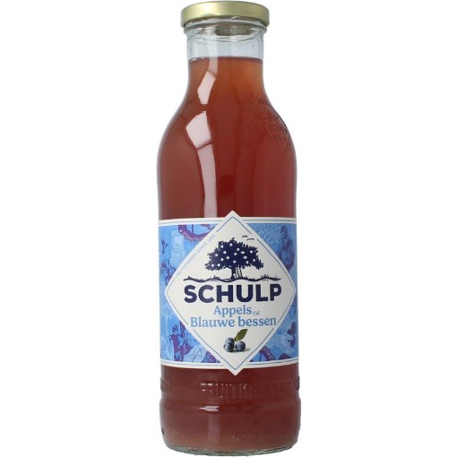 Schulp appel & blauwe bessensap 750ml