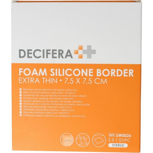 Decifera Decifera foam border 7.5x7.5cm 5st