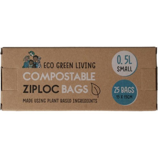 Eco Green Living Bewaarzakjes hersluitbaar 0.5 liter 15st