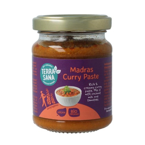 Terrasana indiase madras currypasta 130g