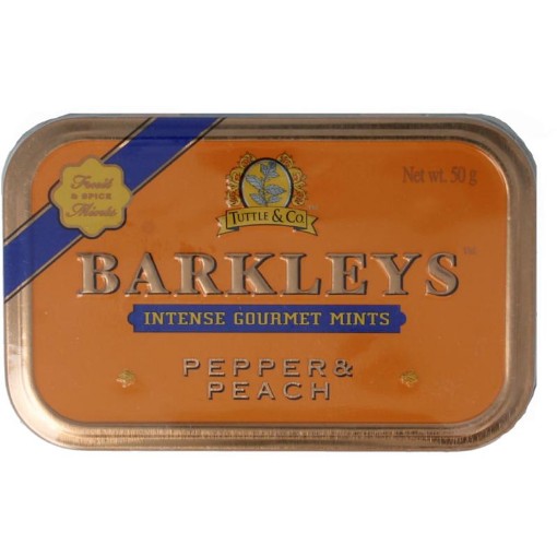 Barkleys gourmet mints pepper & peach 50gr