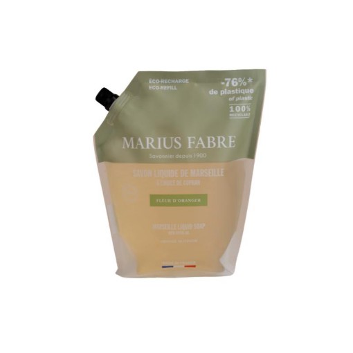 Marius Fabre zeep oranjebloesem navulling 1ltr