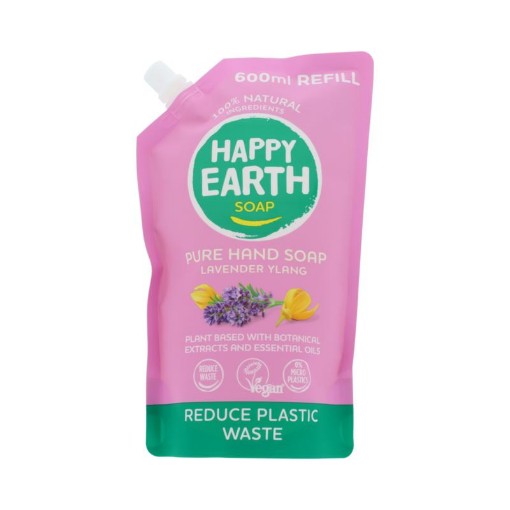 Happy Earth refill handzeep lavender ylang 600ml