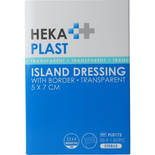 Hekaplast hekaplast border 5cmx7cm trans 50st