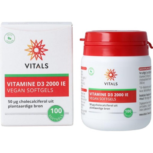 Vitals vitamine d3 2000 ie vegan 100sf