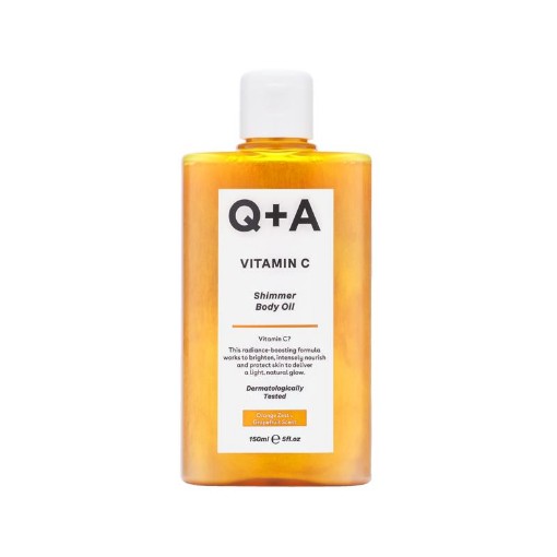Q+A vitamin c shimmer body oil 150ml