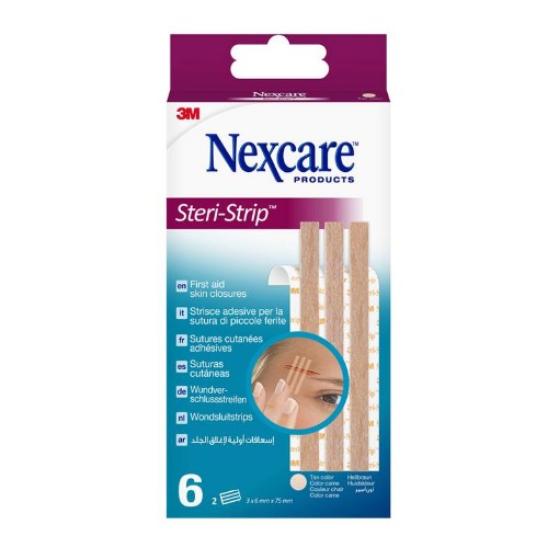Nexcare wondsluitingstrip huidskleur 6st