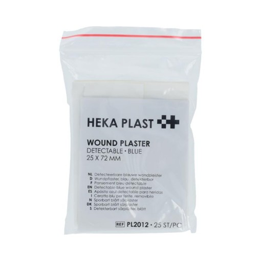 Heka pleisters blauw 72 x 25 25st