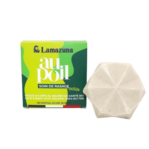 Lamazuna Shaving bar lemon & green tea 70g