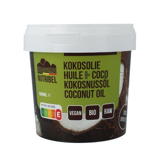 Nutribel Kokosolie geurloos bio 500ml
