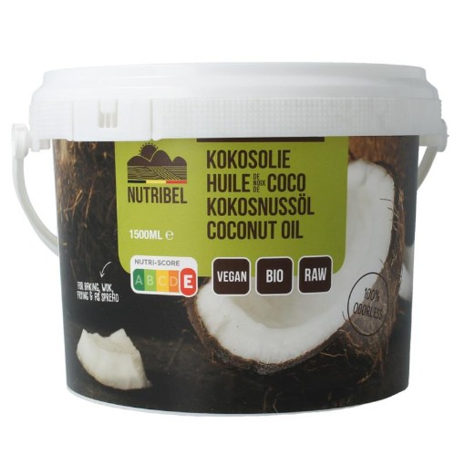 Nutribel Kokosolie geurloos bio 1500ml