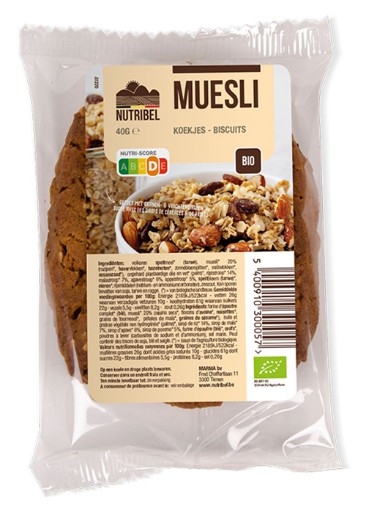 Nutribel Spel mueslikoek bio 40g