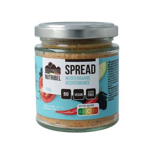 Nutribel Mediterraans spread glutenvrij bio 190ml
