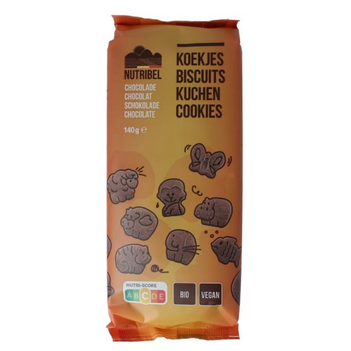 Nutribel Kinderkoekjes chocolade bio 140g