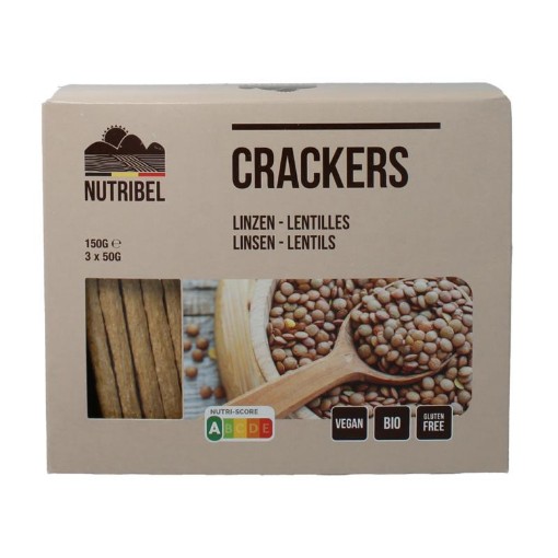 Nutribel Crackers linzen bio 150g