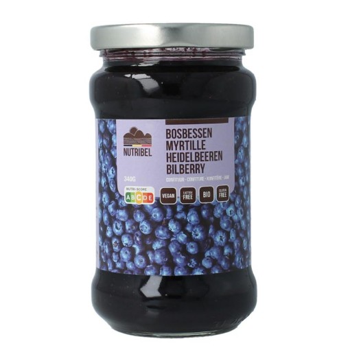 Nutribel Bosbessen confituur bio 340g