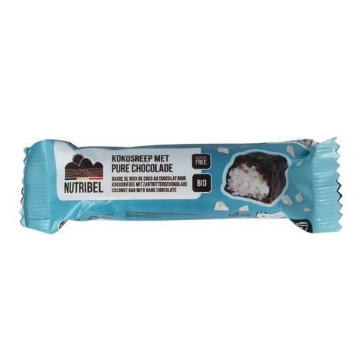 Nutribel Kokosreep met pure chocolade bio 40g