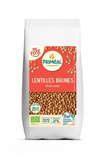 Primeal bruine linzen bio 500g