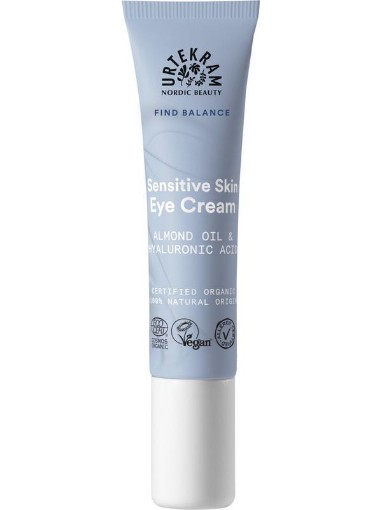 Urtekram oogcreme gevoelige huid f f 15ml