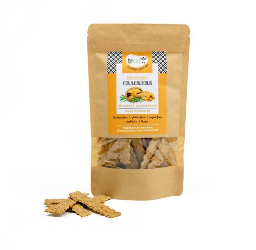 Treat Crackers walnoot rozemarijn glutenvrij 80g